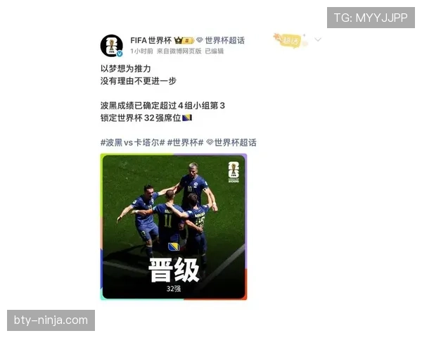 2026世界杯B组第三名：波黑4分进入淘汰赛